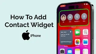 Как добавить виджет контактов на iPhone?