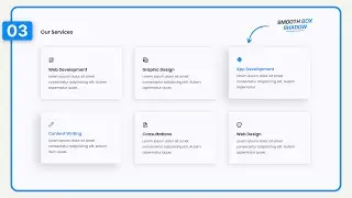#3 Responsive Service Section Using Html & Css | Crown Coder