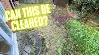 PRESSURE WASHING PATIO & DRIVEWAY THAT OTHER CONTRACTORS REFUSED TO CLEAN #satisfying