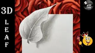 How to draw 3D Leaf || Step by Step || LeToo Arts.