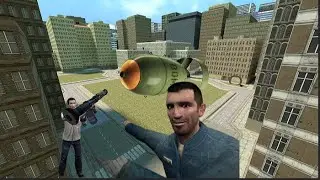 ВЗОРВАЛ QUARK BOMB В GARRY'S MOD!