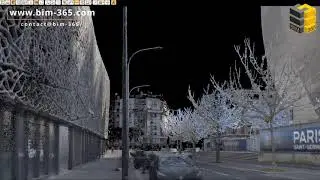 R&eacute;sultat Scan2BIM : Nuage de points haute densit&eacute; avec le RS10-32