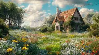 Green Steppe Ambience🎶Soothing Piano Music For Relaxation, Studying And Sleeping
