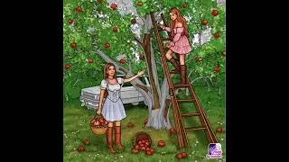 Paint By Number The Girls Were Sent To The Orchard To Collect Some Apples For Grannies Pies.