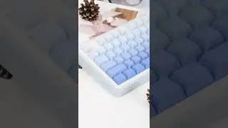 AK870 Gradient Blue Side Engraved Mechanical Keyboard💙(((;꒪ꈊ꒪;)))