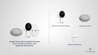 Google Home Mini & Nest Cam IQ Indoor with Magnetic Mount | Wasserstein