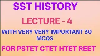 PSTET HISTORY VERY VERY IMPORTANT MCQS #pstet #ctetsstnotes #history #pstepunjabinotes 