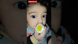 baby eating boiled egg🥚#egg #boiledeggs#babyeating#cutebaby#babyvideo#cute#youtubeshorts #babyshorts