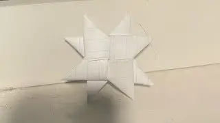 How to make double pointed ninja star part 2