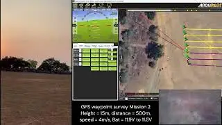 GPS autonomous waypoint survey mission 2 Pixhawk + Rapberry Pi drone
