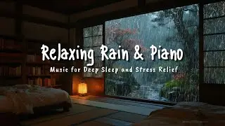 🌧️ Cozy Rainfall & Piano 🌙 Deep Sleep Ambience for Peaceful Dreams, Calm Mind & Relaxation ✨