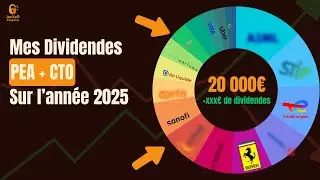 Combien mes 20K &euro; d&rsquo;ACTIONS m&rsquo;ont rapport&eacute;s en 2025 !? (Dividendes annuels) 