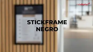 Marco Adhesivo con Im&aacute;n Stickframe Negro | Cashdisplay