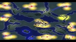 Red Alert 2 Yuri Revenge Superweapon Mode - France 1 VS 7 Brutal AI (Extra Hard) RedHunters