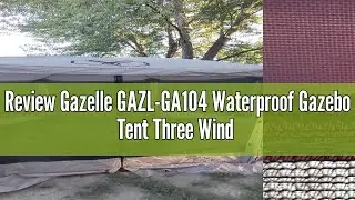 Review Gazelle GAZL-GA104 Waterproof Gazebo Tent Three Wind Screen Panel in Desert Brown, (Tent Not