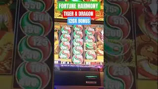Шанс выиграть гран-джекпот в игре Fortune Harmony Tiger & Dragon в Mystic Lake! #казино #слоты #в...