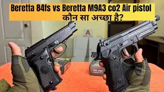 Beretta 84FS vs. Beretta M9A3 CO2 Air Pistol &ndash; Power Test on Cardboard Box