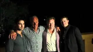 IPG Mediabrands' Matt Seiler with Chace Crawford, Yahoo! CEO Ross Levinsohn, and Matthew Morrison