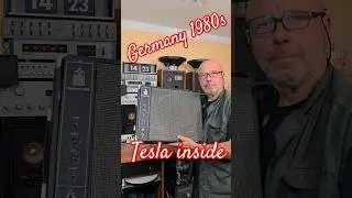 #1980s Vintage Active Speaker Box Regent - Mono Amplifier - TESLA Parts Inside @Angelicaaudio