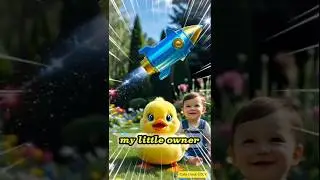 Милая уточка покупает игрушку-ракету и делает день счастливым 🚀🐤#шорты #утка #смешно