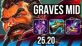 GRAVES vs ORIANNA (MID) | Legendary | NA Grandmaster | 25.20