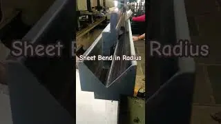 Radius Bend in Sheet  #sheet#metal  #machining