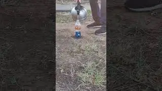 putting boiling water in a root beer bottle