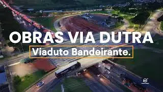 OBRAS NA VIA DUTRA, Viaduto Bandeirante em São José dos Campos.  Drone DJI Mini 5 Pro.