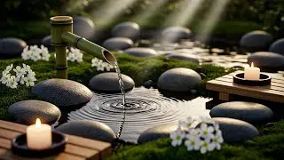 Slow Zen Piano in a Peaceful Japanese Garden 🎹 Water & Nature Sounds