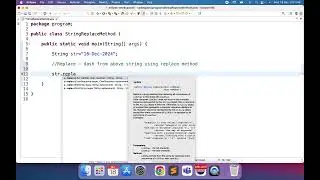 String class replace method | Java