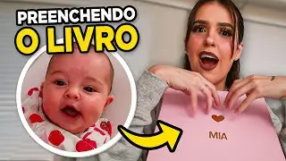 Preenchemos o LIVRO DA MIA! (Livro do Bebê)