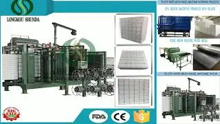 3D EPS panel production line workshop, 3D EPS panel wire mesh machine working process