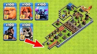 COC Troops Survival Challenge HD | New Funny Gameplay
