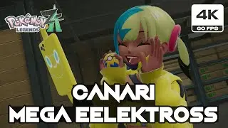 Pokemon Legends Z-A  - Canari [Mega Eelektross] Boss Fight (4K 60 FPS Nintendo Switch 2)