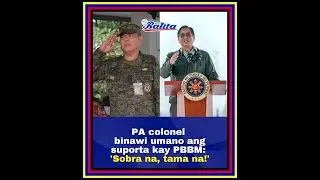 AFP Colonel Audie Mongao her9 patriotic withdrew support to an addict criminal Bongbong #PBBM Marcos