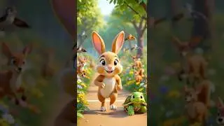 Slow and steady wins the race.#kidsvideo  #moralstories  #bedtimestories #allovertheworld #fyp#kids