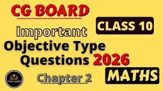 Class 10 Maths | Chapter 2 Important MCQs, Objective Type Questions | Linear Equations in Two Variab