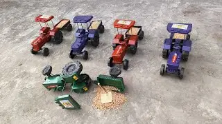 Tractor wala cartoon video Anaaj ka tractor palta mini tractor gehun ki trolley palti 