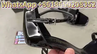 Unboxing Saint Laurent Opyum Black Patent Leather Sandals | Luxury Footwear Icon! 👡