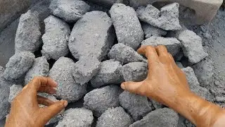 New Video White grainy sandment dry floor crumbling | Pouring and Mixing ASMR 