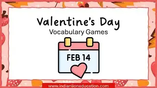 Guess the valentine's day word fun ESL game for English class