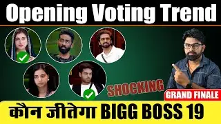 BIGG BOSS 19 GRAND FINALE : OPENING VOTING TREND | कौन जीतेगा BIGG BOSS 19 | KRISHNA REVIEW