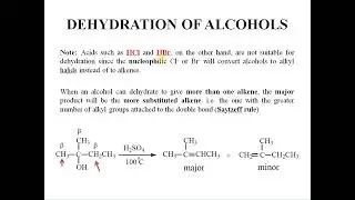 Dehydration of Alcohols