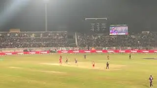 PSL V IU vs KK Colin Ingram dismissal by Imad Wasim (Stands View)