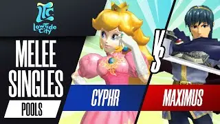 Cyphr vs Maximus - Pools Melee Singles - Low Tide City | Peach vs Marth