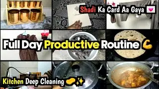 Today's Busy and Productive Day ✨ | Kitchen Deep Cleaning | Aloo Gosht 🍲