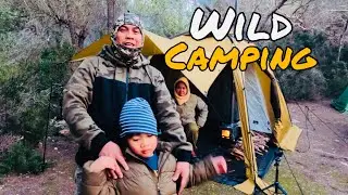 FAMILY WILD CAMPING WITH MY 4 YEARS OLD KID | NAPAKALAKAS NG HANGIN | NATUREHIKE DUNE 7.6
