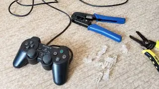 PS2 PS3 PS4 Controller Wire Repair with Ethernet RJ45 Connectors (Playstation)