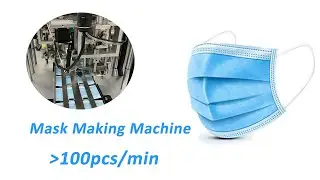 Non-woven Mask Making Machine Plane Face Mask Production Line
