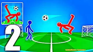 Stickman Football ⚽ #2 CRAZY GOALS! (Android & iOS)